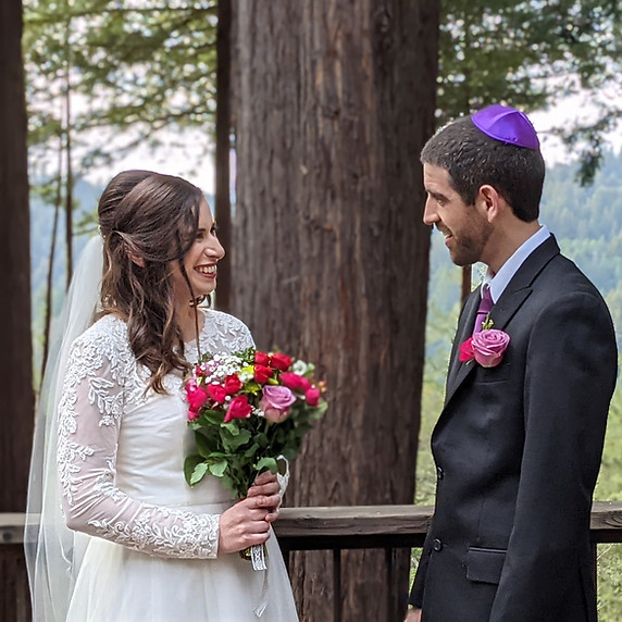 Outdoor Jewish celebration